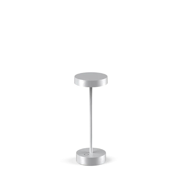 Standy Mini Matt Chrome Rechargeable Lamp