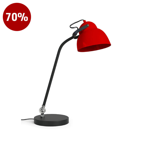TAZZI-T Black / Red Table Lamp