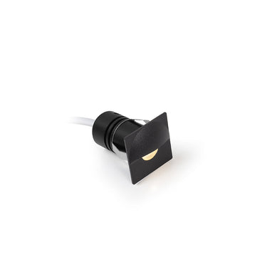 Tiny-Sq Black Step & Wall Recessed Lamp