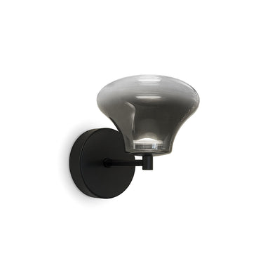 TORCH W 3W DIM Smoky black Wall Lamp