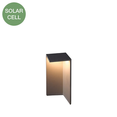 Trin4-B34-Bk Dark Gray Solar Cell Lamp