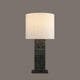 VAREL-T805-HYACINTH-WH - Brushed Dark Grey / Off White - Table Lamp
