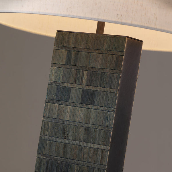VAREL-T805-HYACINTH-WH - Brushed Dark Grey / Off White - Table Lamp