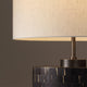 VIERA-T470-HYACINTH-GF-WH - Brushed Dark Grey / Off White - Table Lamp
