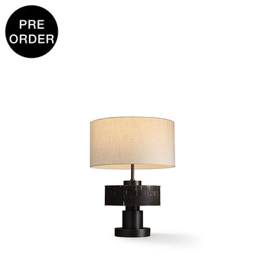 VIERA-T470-HYACINTH-GF-WH - Brushed Dark Grey / Off White - Table Lamp