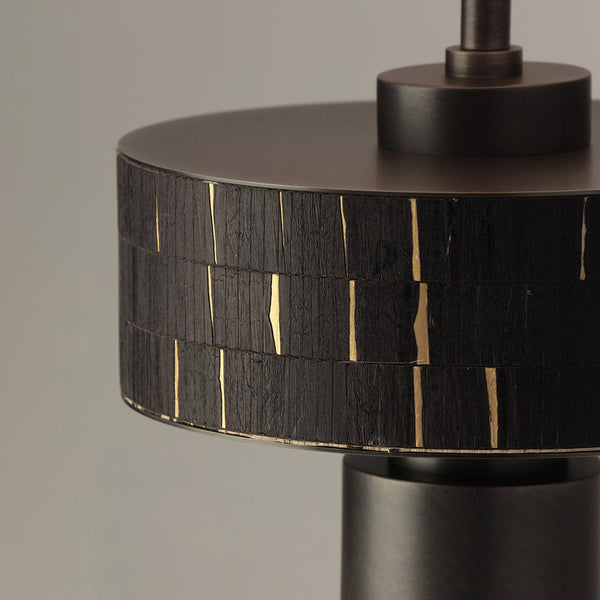 VIERA-T485-HYACINTH-GF-WH - Brushed Dark Grey / Off White - Table Lamp