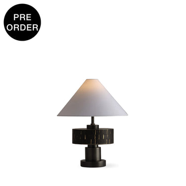 VIERA-T485-HYACINTH-GF-WH - Brushed Dark Grey / Off White - Table Lamp