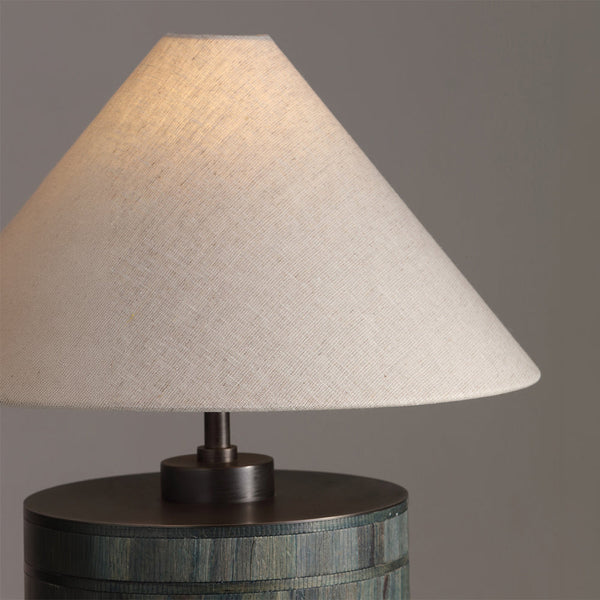 VIERA-T485-HYACINTH-WH - Brushed Dark Grey / Off White - Table Lamp