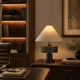 VIERA-T485-HYACINTH-WH - Brushed Dark Grey / Off White - Table Lamp