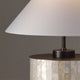 VIERA-T485-SHELL-WH - Brushed Dark Grey / Off White - Table Lamp