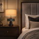 VIERA-T600-HYACINTH-WH - Brushed Dark Grey / Off White - Table Lamp