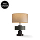 VIERA-T600-HYACINTH-WH - Brushed Dark Grey / Off White - Table Lamp