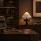 VIERA-T620-HYACINTH-GF-WH - Brushed Dark Grey / Off White - Table Lamp