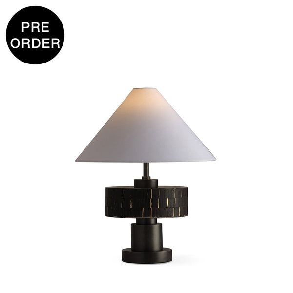 VIERA-T620-HYACINTH-GF-WH - Brushed Dark Grey / Off White - Table Lamp