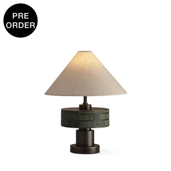 VIERA-T620-HYACINTH-WH - Brushed Dark Grey / Off White - Table Lamp