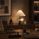VIERA-T620-SHELL-WH - Brushed Dark Grey / Off White - Table Lamp