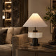 VIERA-T620-SHELL-WH - Brushed Dark Grey / Off White - Table Lamp