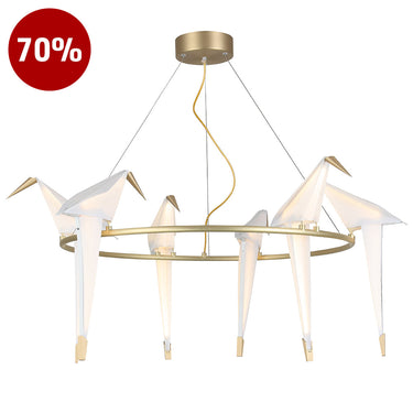 Vilo-Pr White / Gold Hanging Lamp