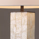 VOLLE-F760-SHELL-WH - Brushed Dark Grey / Off White - Table Lamp