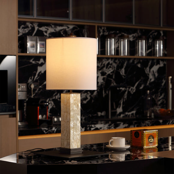 VOLLE-F760-SHELL-WH Table Lamp - Lamptitude