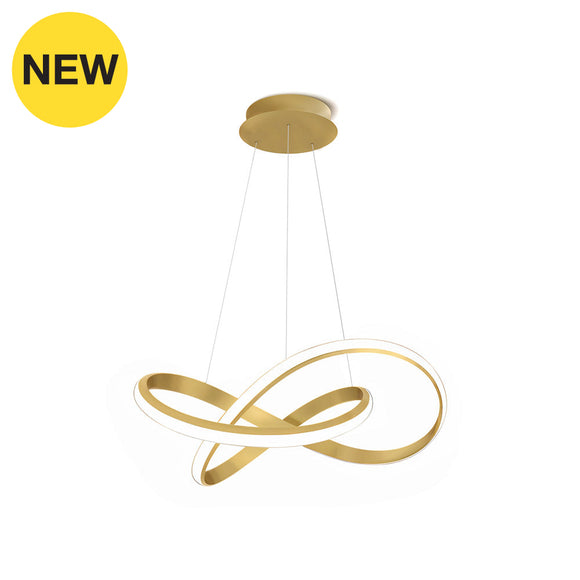 Vor-P80-Gd Sandy / Gold Hanging Lamp