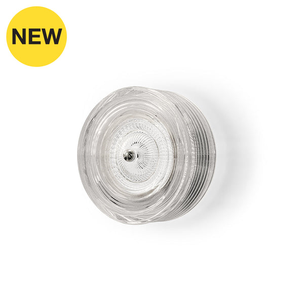 Wave-W-Ch Clear / Chrome Wall Lamp