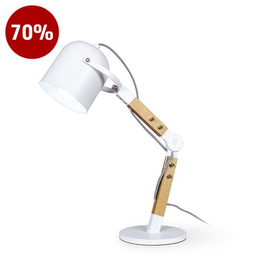 Xar-T Wood / White Table Lamp