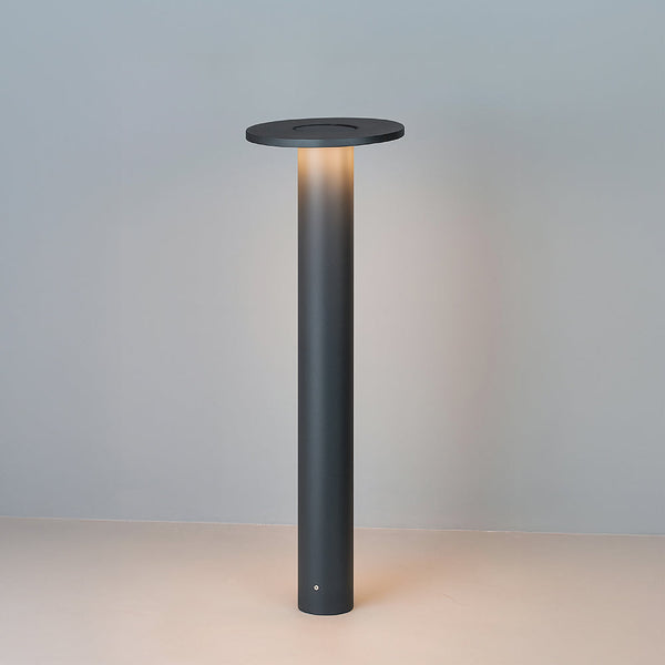 ZUPA 650 8W DGY Dark Gray Exterior Bollard Lamp