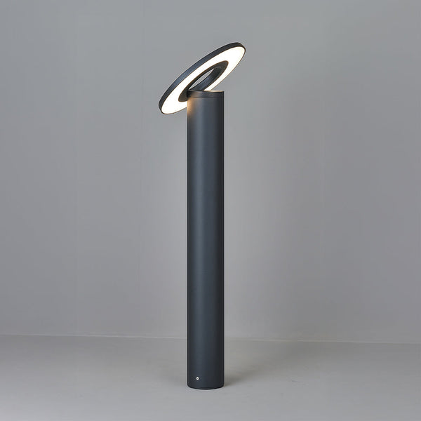 ZUPA 650 8W DGY Dark Gray Exterior Bollard Lamp