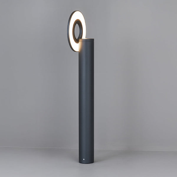 ZUPA 650 8W DGY Dark Gray Exterior Bollard Lamp