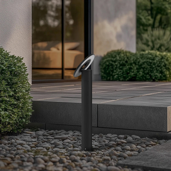 ZUPA 650 8W DGY Dark Gray Exterior Bollard Lamp