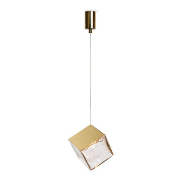 Cane-P1 Clear / Gold Hanging Lamp