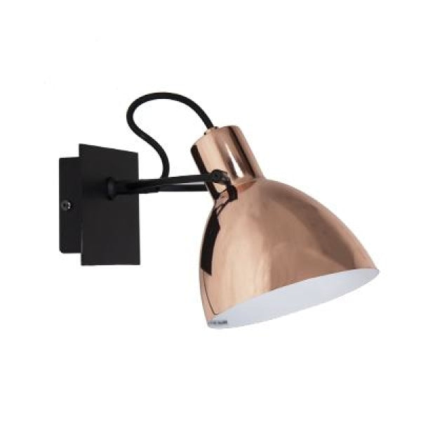 LAITO-W-CPR+BK Wall lamp - Lamptitude