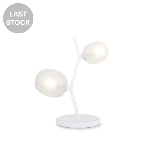 Melo-T2-Wh White Table Lamp