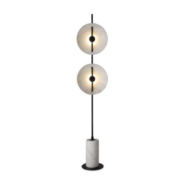 Ml21603-2-1600 Black / White Marble Floor Lamp