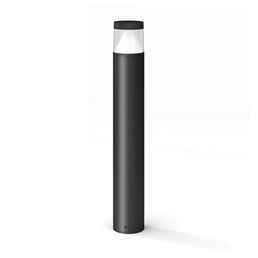 Pira-800-Dgy Dark Gray Exterior Bollard Lamp