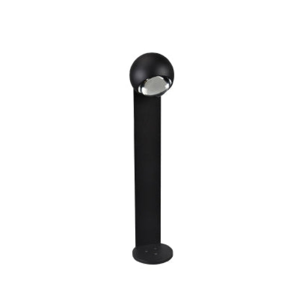 St-Ey02-12W-3000K-Bk Black Exterior Bollard Lamp